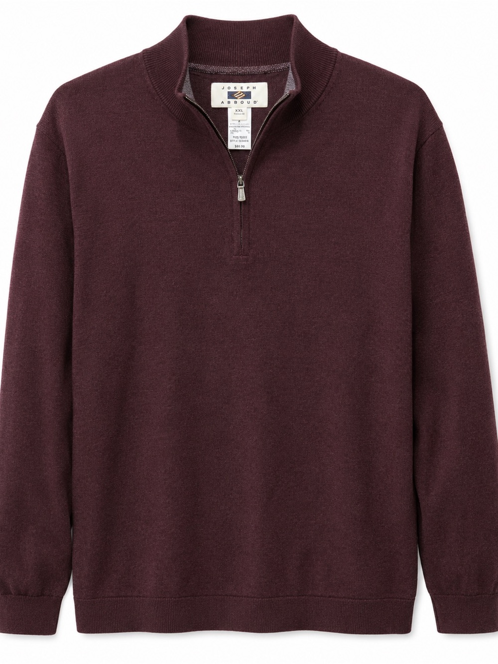 Joseph Half-Zip Sweater in Deep Burgundy